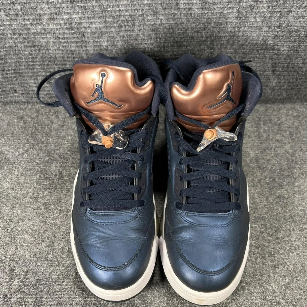 Jordan Air Jordan 5 Retro Bronze Shoes Mens Size 10.5 Blue Basketball 136027-416
